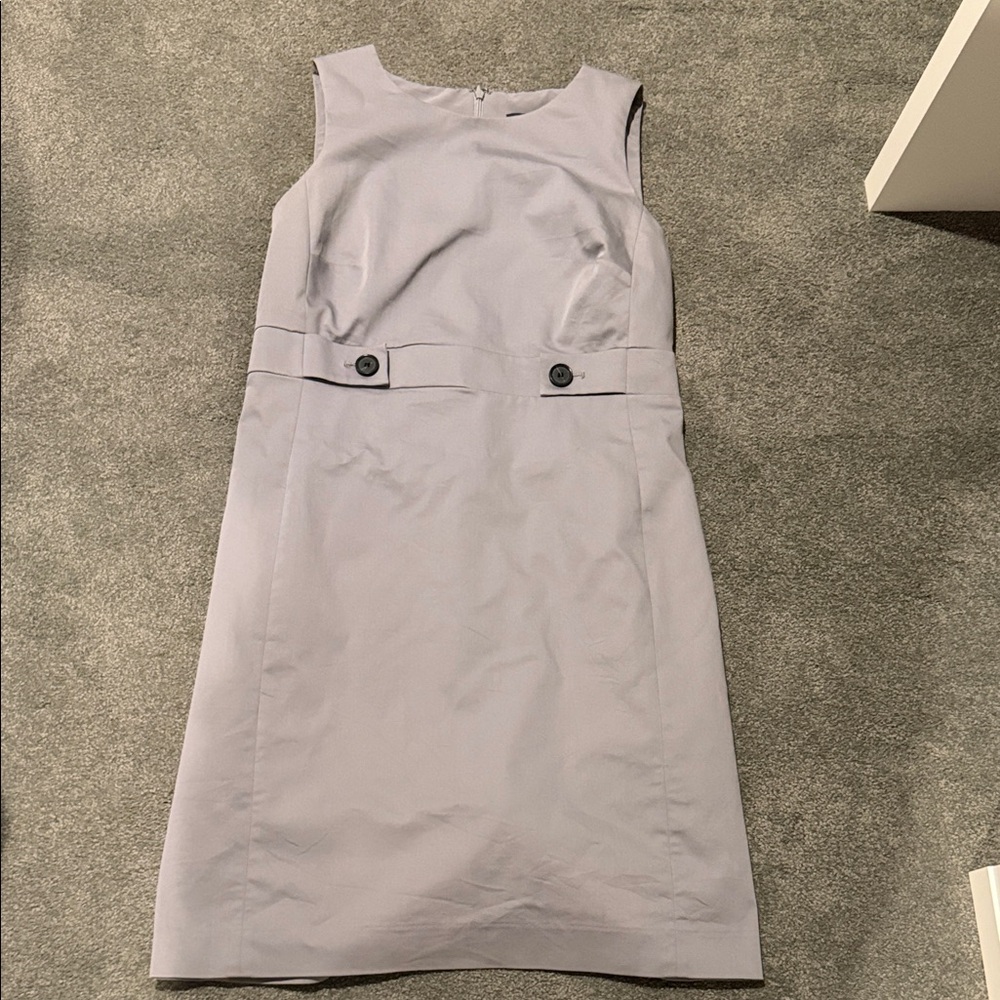 Ann Taylor Light Gray Mini Dress